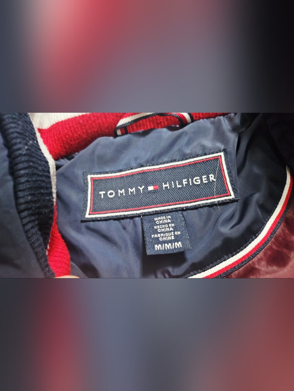 Womens Tommy Hilfiger Navy Blue Long Puffer Coat w/ belt and hood size M - Picture 9 of 12